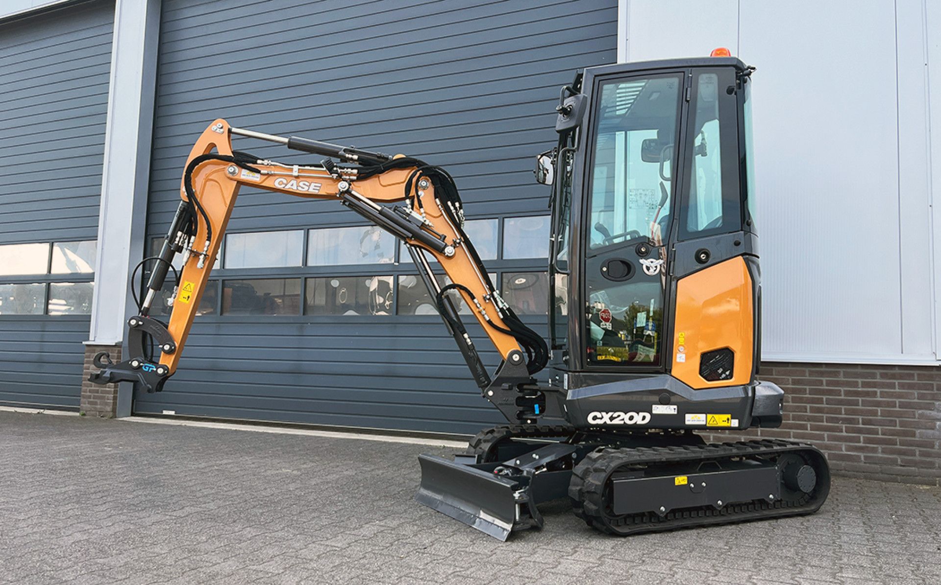 Case CX20D minigraver voor Verhoeven Sloopwerken