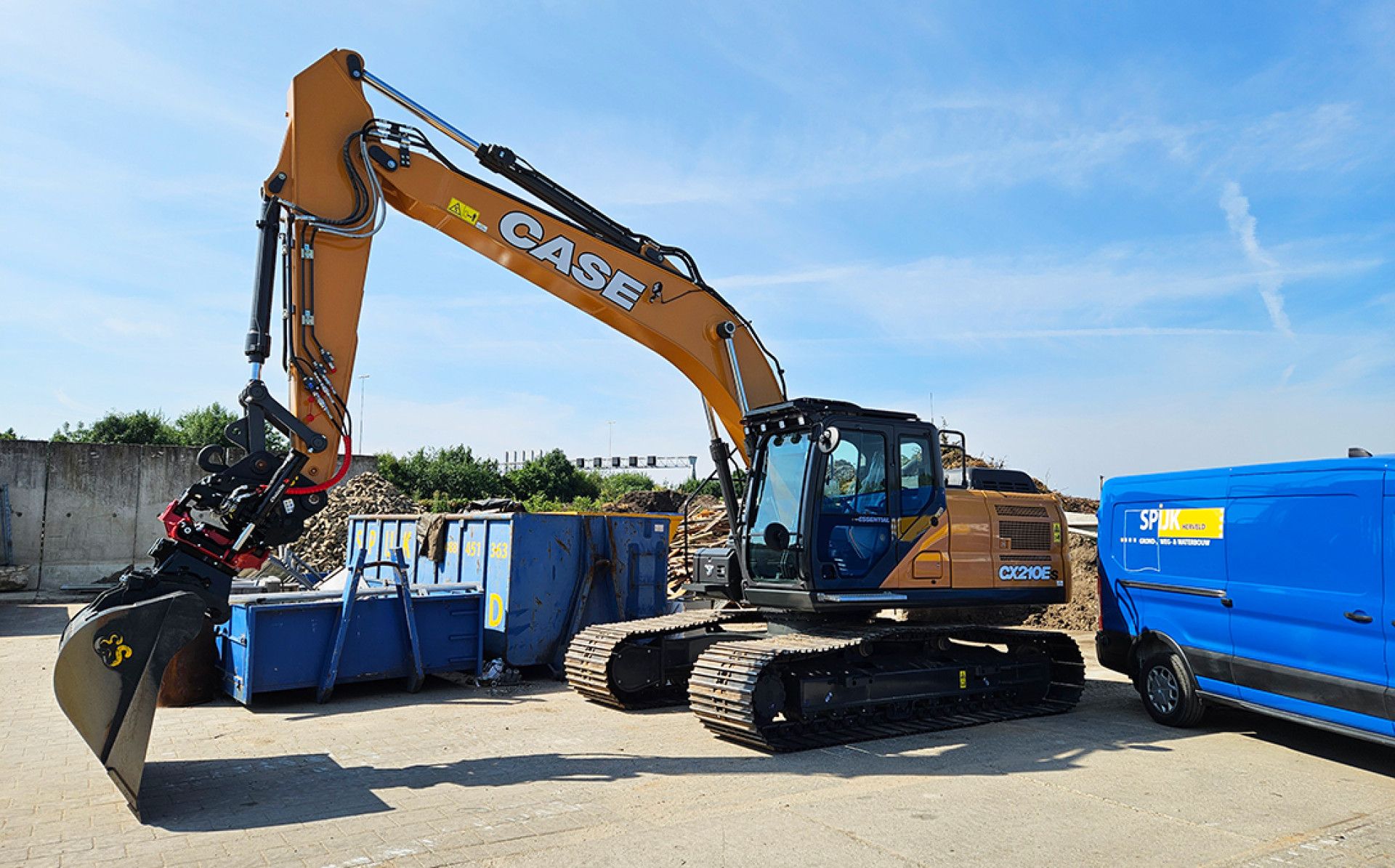 Case CX210E-S rupskraan voor Spijk Herveld BV - 2