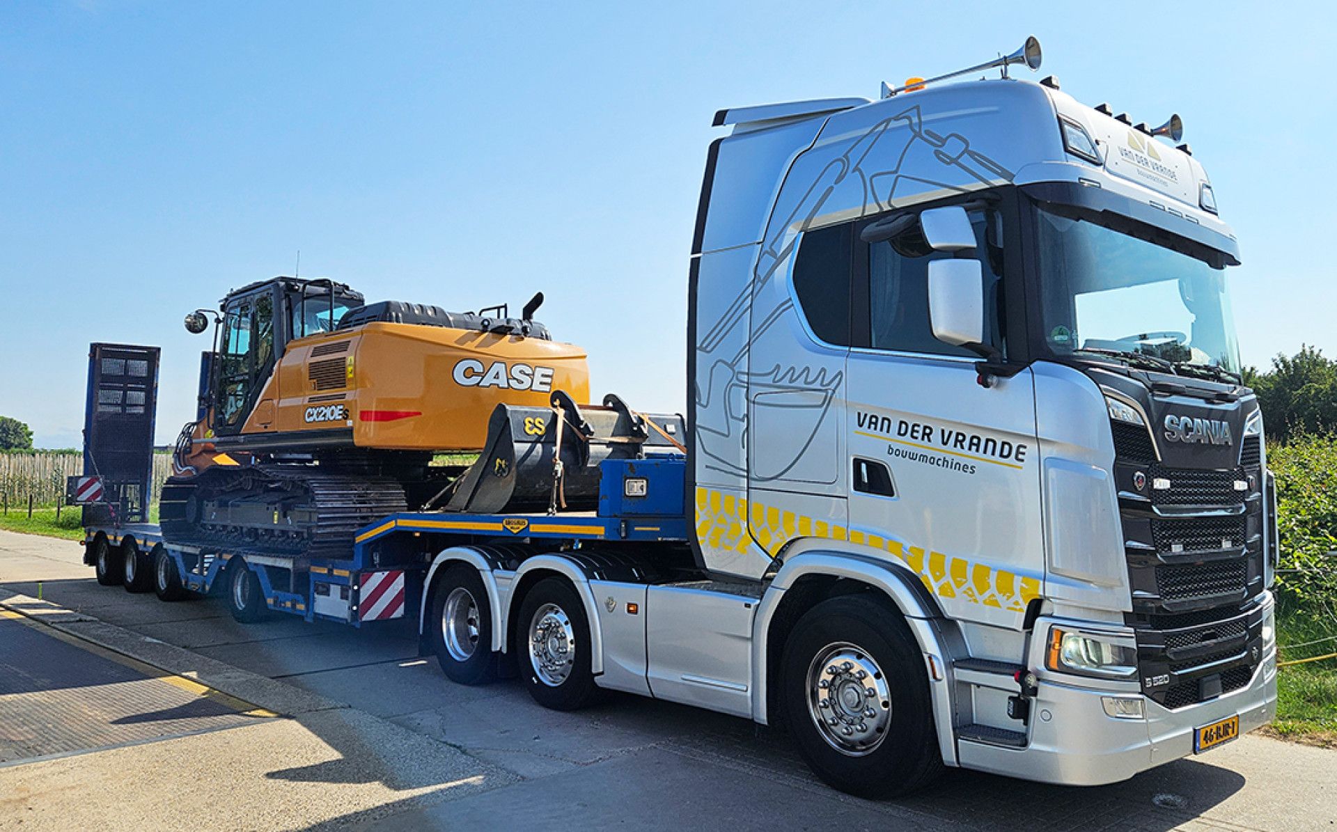 Case CX210E-S rupskraan voor Spijk Herveld BV